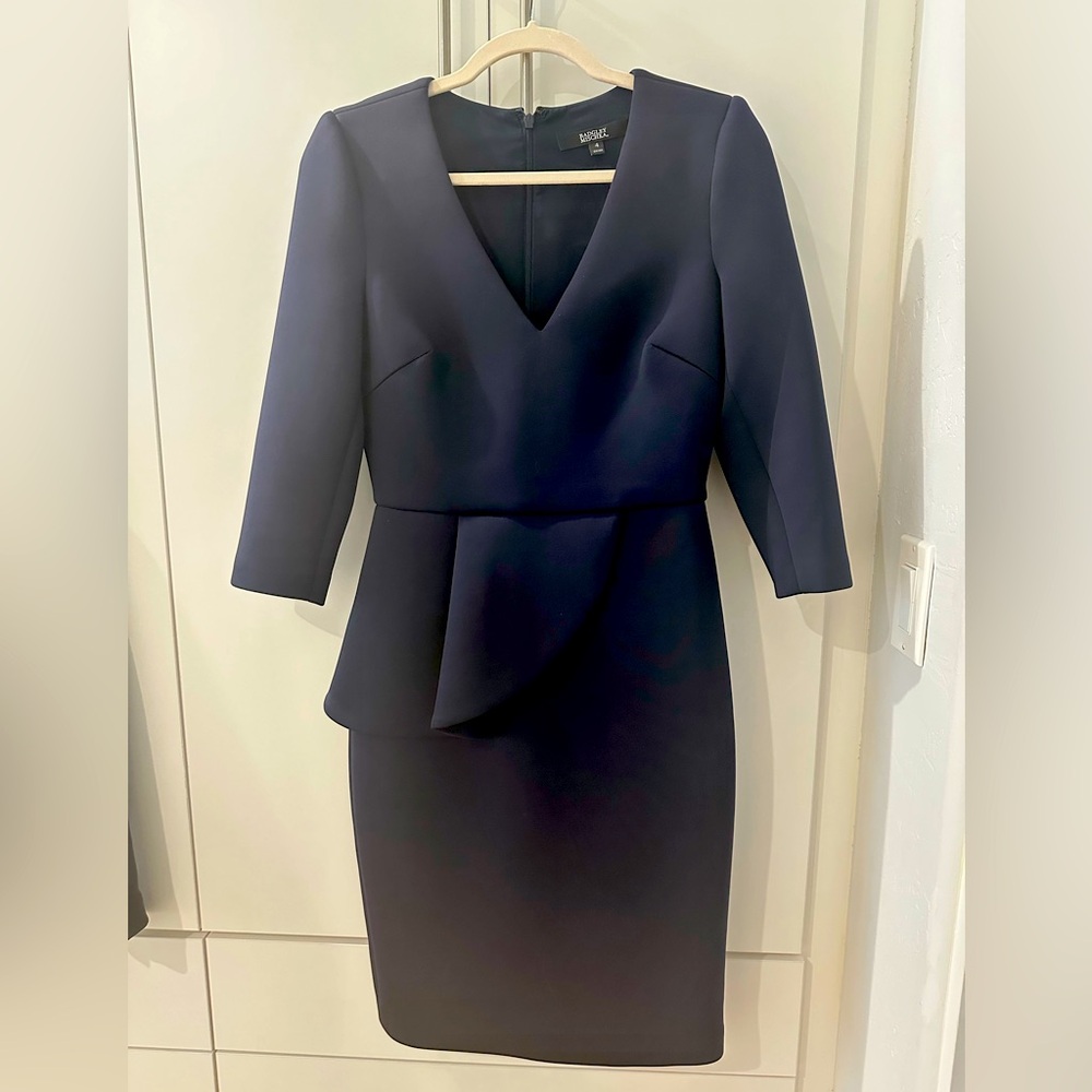 Like new! Worn once. badgley Mischka peplum dress